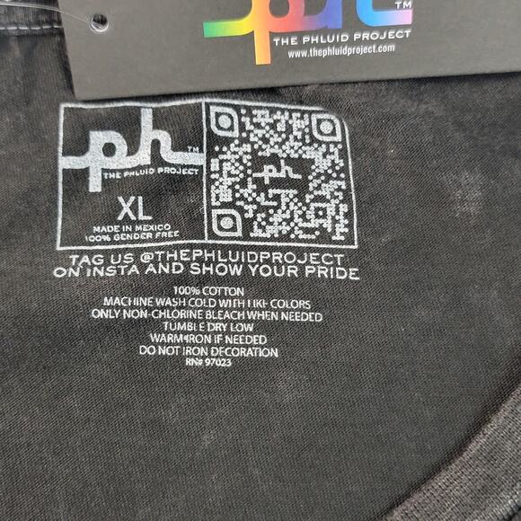 Phluid Project Shirt Mens XL Black Kind Is Cool Be Cool Pride Graphic (1151) - Picture 3 of 6